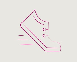 Обувки за бърза ходене за предпазване от тромбоза