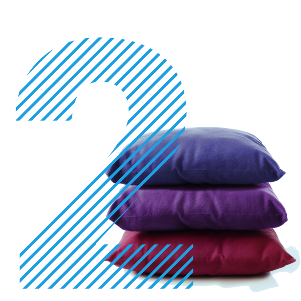 Представяне на повдигане на краката с купчина от възглавници като лечение за ускоряване на заздравяването на хематоми