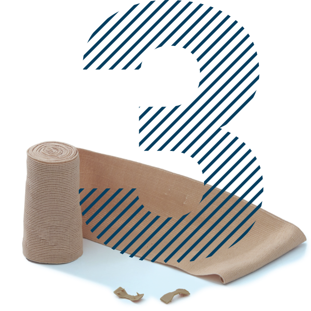 Представяне на превръзка като средство за ускоряване на заздравяването на подкожни синини