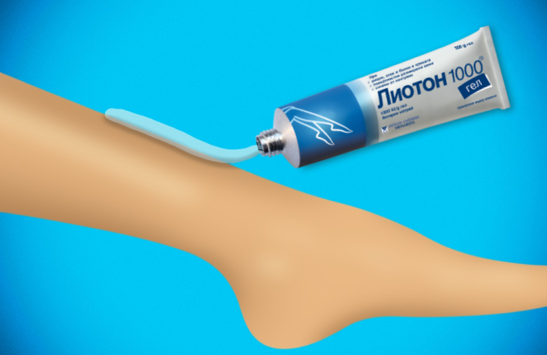 Приложение на Лиотон 1000 при усещане за тежест в краката